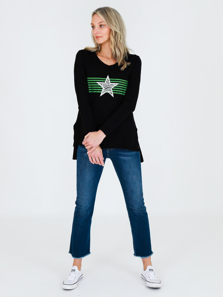 Tiger Star Stripes L-S Tee