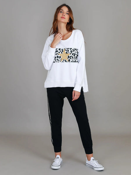 Kerrie Leopard Band Sweater