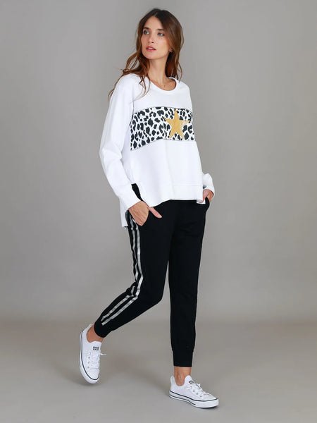 Kerrie Leopard Band Sweater