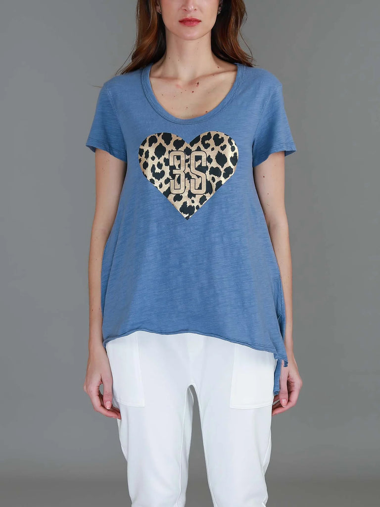 Jae Leopard Heart Tee