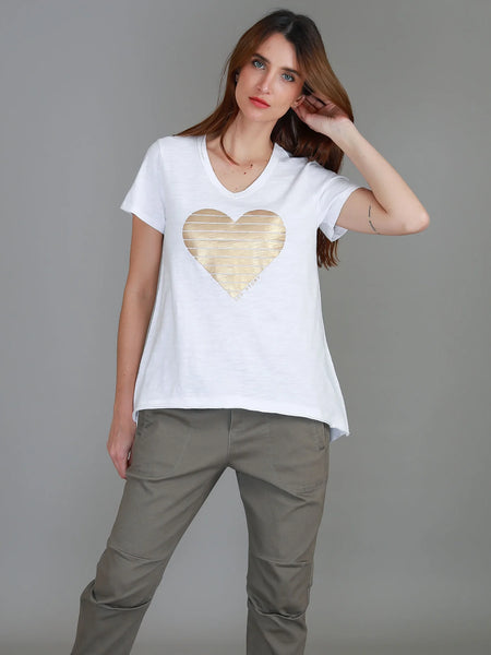 Rue Gold Heart Tee