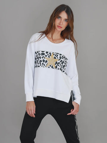 Kerrie Leopard Band Sweater
