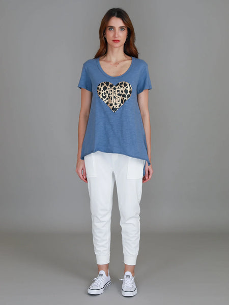 Jae Leopard Heart Tee