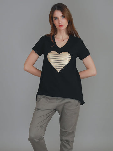 Rue Gold Heart Tee
