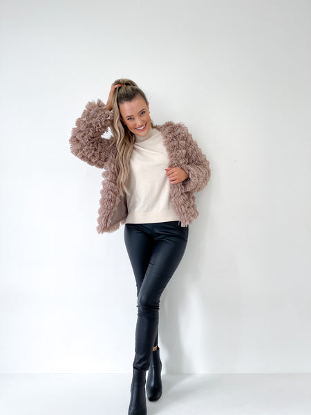 Fringe Fur Coat