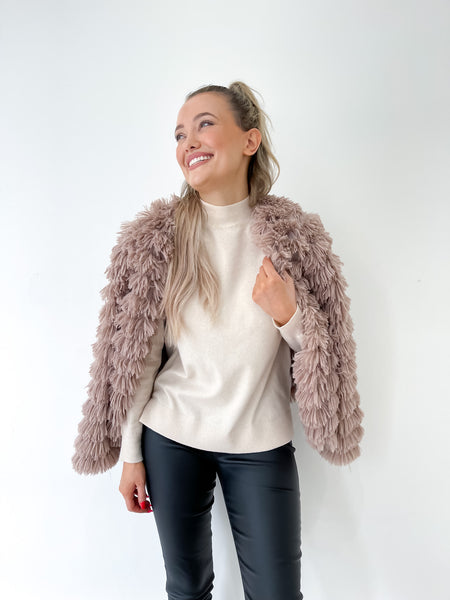 Fringe Fur Coat