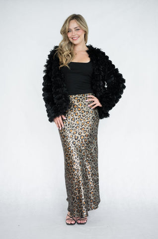 Luxe Leopard Skirt