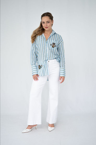 Stripe Patch Shirt
